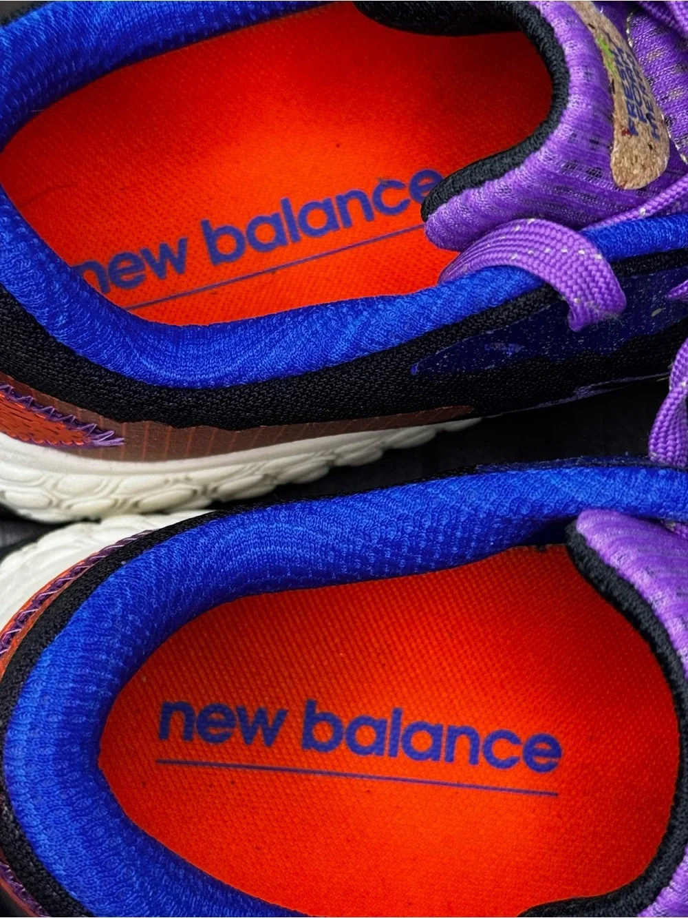 New Balance Purple Black Yellow Orange Women's Athletic Sneakers